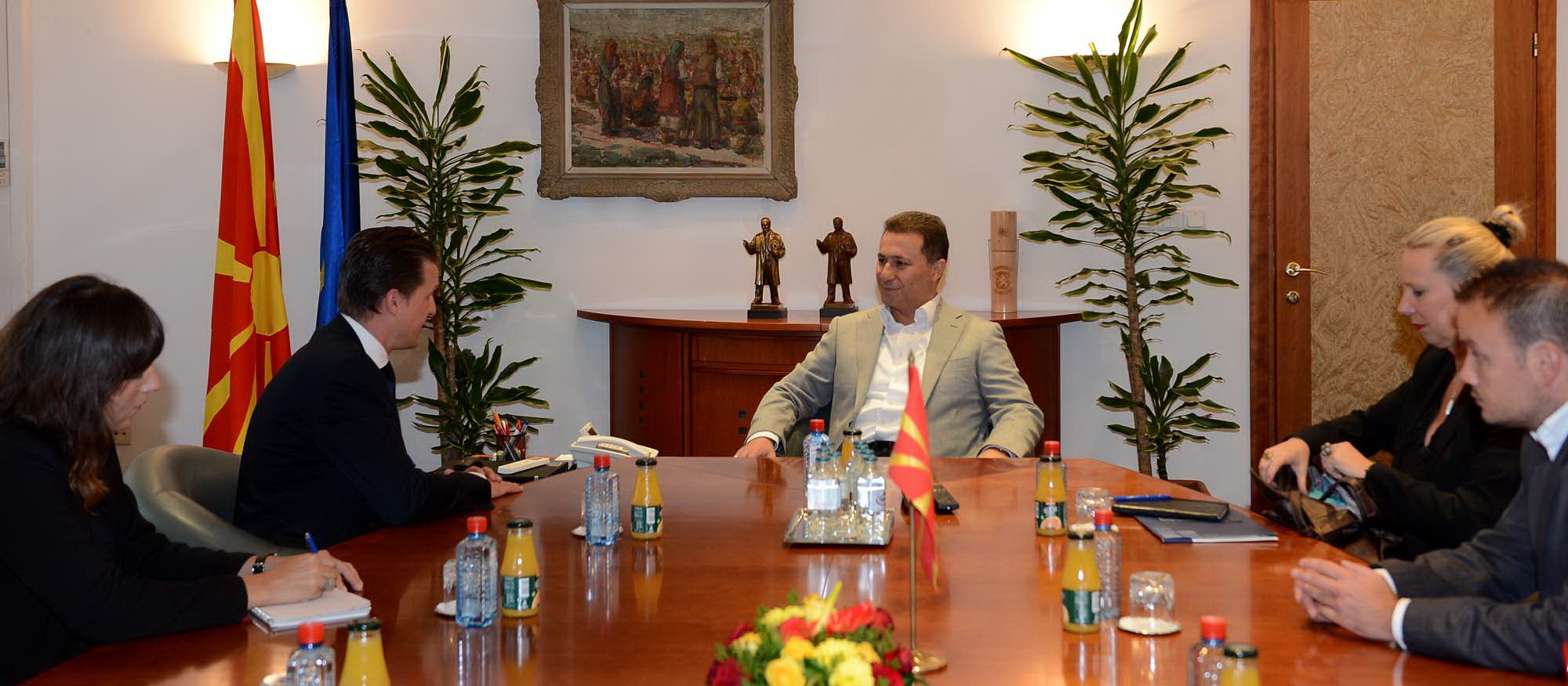 Meeting of a MP of the German Bundestag with the Prime Minister of the Republic of Macedonia Nikola Gruevski